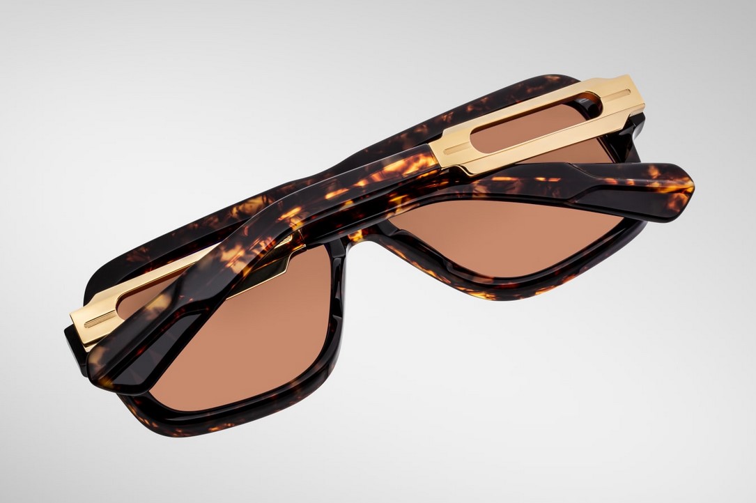 Sunglasses Model Fugue in Color Agar with Tuscan Gradient Lenses from Jacques Marie Mage