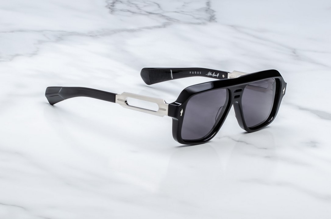 Sunglasses Model Fugue in Color Black with Jet Lenses from Jacques Marie Mage