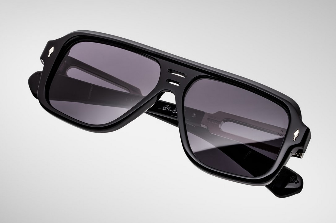 Sunglasses Model Fugue in Color Black with Jet Lenses from Jacques Marie Mage