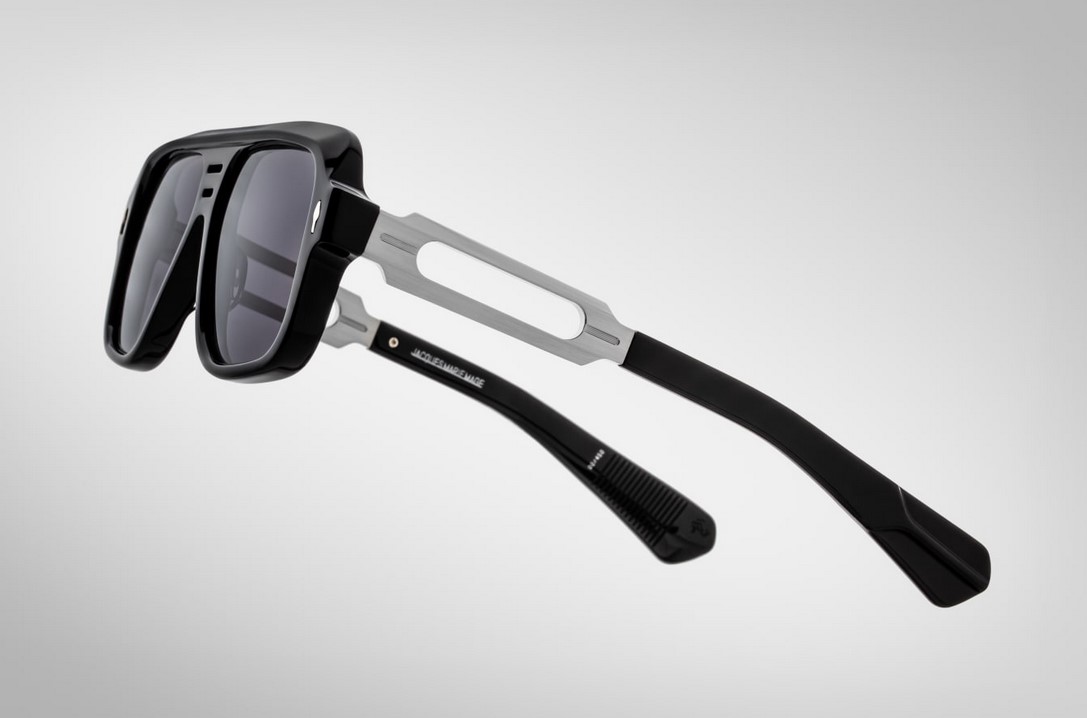 Sunglasses Model Fugue in Color Black with Jet Lenses from Jacques Marie Mage