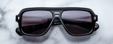 Sunglasses Model Fugue in Color Black with Jet Lenses from Jacques Marie Mage