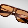 Sunglasses Model Fugue in Color Hickory with Amber Lenses from Jacques Marie Mage
