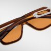 Sunglasses Model Fugue in Color Hickory with Amber Lenses from Jacques Marie Mage