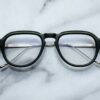 Optical Model Jenkins in Color Viper with Superlight Green CR39 lenses from Jacques Marie Mage