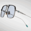 Sunglasses Model Labarge Last Frontier collection in Color Silver with Light Blue lenses from Jacques Marie Mage