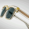 Sunglasses Model Torino in Color Brut with Spruce lenses from Jacques Marie Mage
