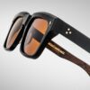 Sunglasses Model Torino in Color Noir X with Orange lenses from Jacques Marie Mage