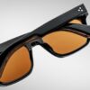 Sunglasses Model Torino in Color Noir X with Orange lenses from Jacques Marie Mage