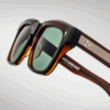 Sunglasses Model Torino in Color Zoltar with Vintage Green lenses from Jacques Marie Mage