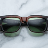 Sunglasses Model Torino in Color Zoltar with Vintage Green lenses from Jacques Marie Mage