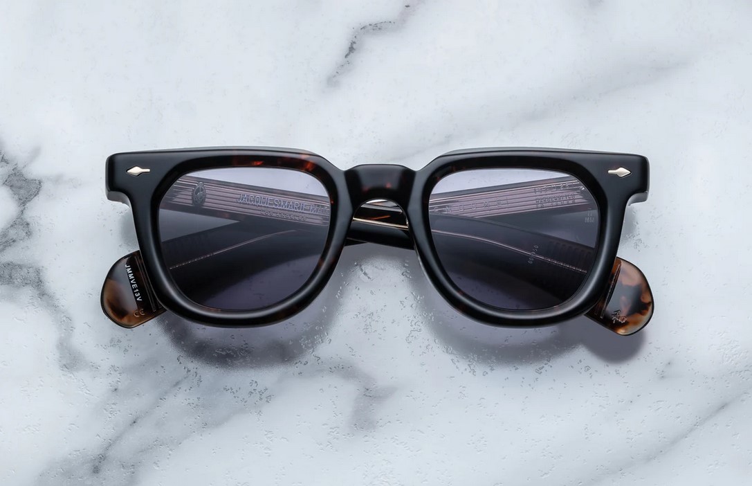Sunglasses Model Vendome in Color Beau with Blue Lenses from Jacques Marie Mage
