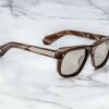Sunglasses Model Yves Decade collection in Color Bark Horn with Khaki lenses from Jacques Marie Mage