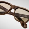 Sunglasses Model Yves Decade collection in Color Bark Horn with Khaki lenses from Jacques Marie Mage