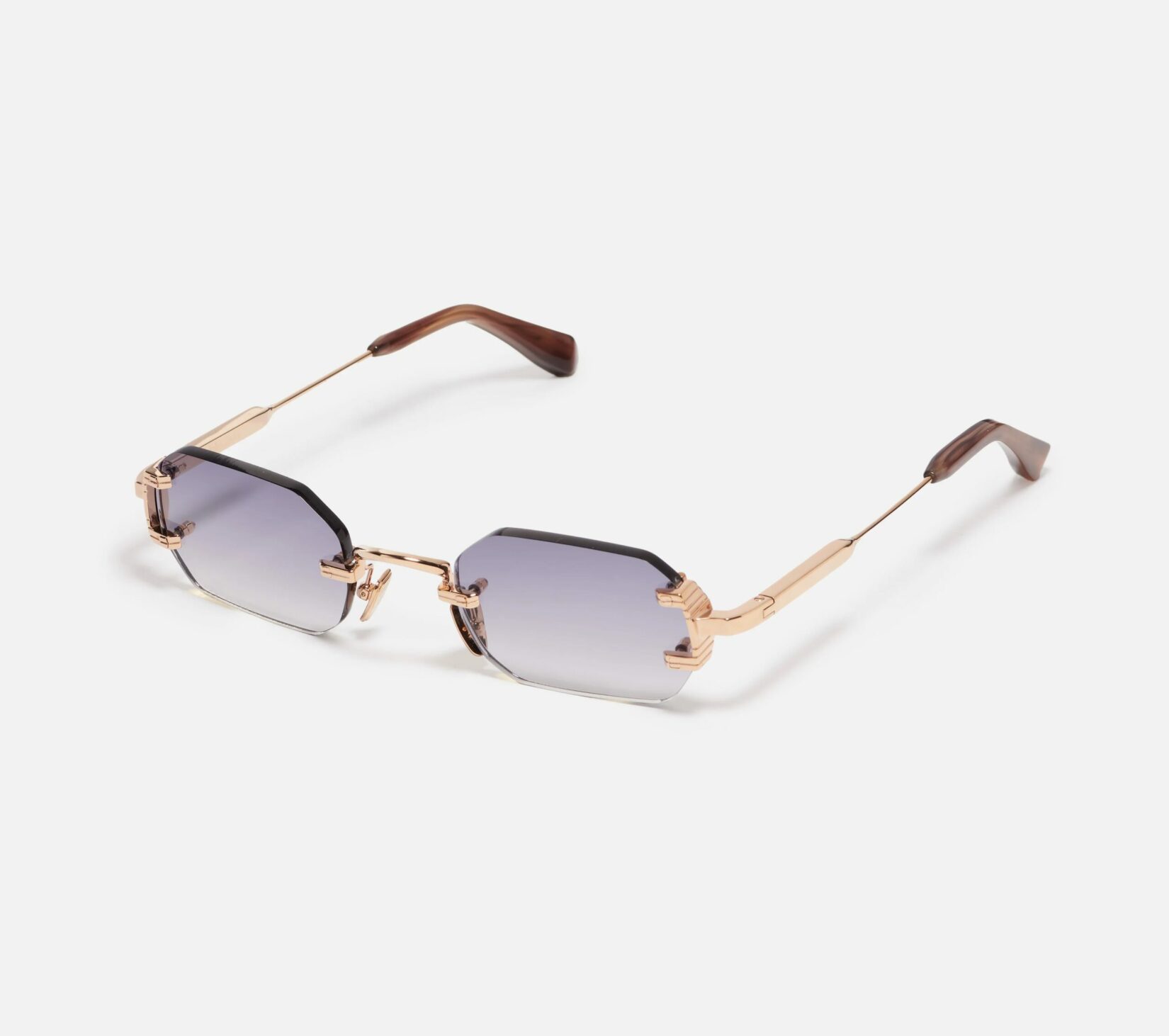 Sunglasses Model Amaru in Color C511 with Grey gradient lenses from John Dalia