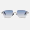 Sunglasses Model Dwayne in Color C522 with Light Blue Gradient lenses from John Dalia