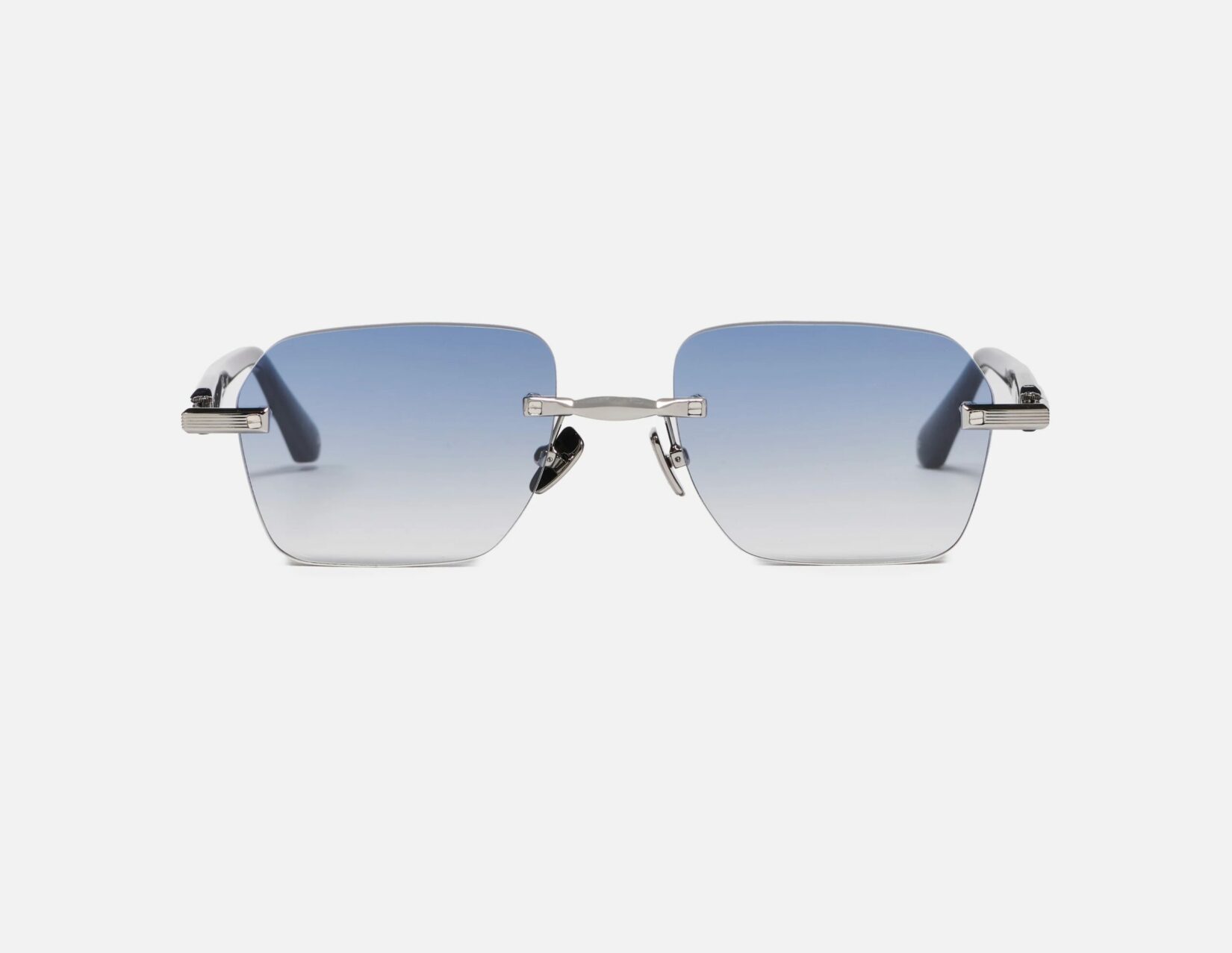 Sunglasses Model Dwayne in Color C522 with Light Blue Gradient lenses from John Dalia