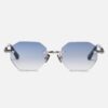Sunglasses Model Timothy in Color C522 with Light Blue Gradient lenses from John Dalia