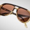 Sunglasses Model Billionaire Héritage collection in Color Bongo with Orange lenses from Jacques Marie Mage