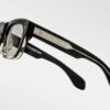 Sunglasses Model Cash in color BlackFade with Light Bottle Green Lenses from Jacques Marie Mage