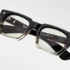 Sunglasses Model Quentin in color BlackFade with Light Bottle Green Lenses from Jacques Marie Mage