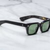 Sunglasses Model Quentin in color Noir9 with Green Lenses from Jacques Marie Mage