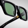 Sunglasses Model Quentin in color Noir9 with Green Lenses from Jacques Marie Mage