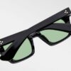 Sunglasses Model Quentin in color Noir9 with Green Lenses from Jacques Marie Mage