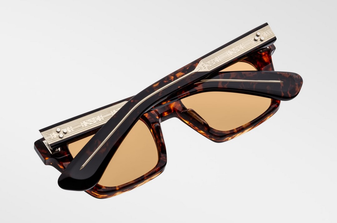 Sunglasses Model Quentin in color Samoa with Orange Lenses from Jacques Marie Mage