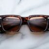 Sunglasses Model Quentin in color Samoa with Orange Lenses from Jacques Marie Mage