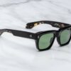 Sunglasses Model Cash in color Noir9 with Green Lenses from Jacques Marie Mage