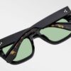 Sunglasses Model Cash in color Noir9 with Green Lenses from Jacques Marie Mage
