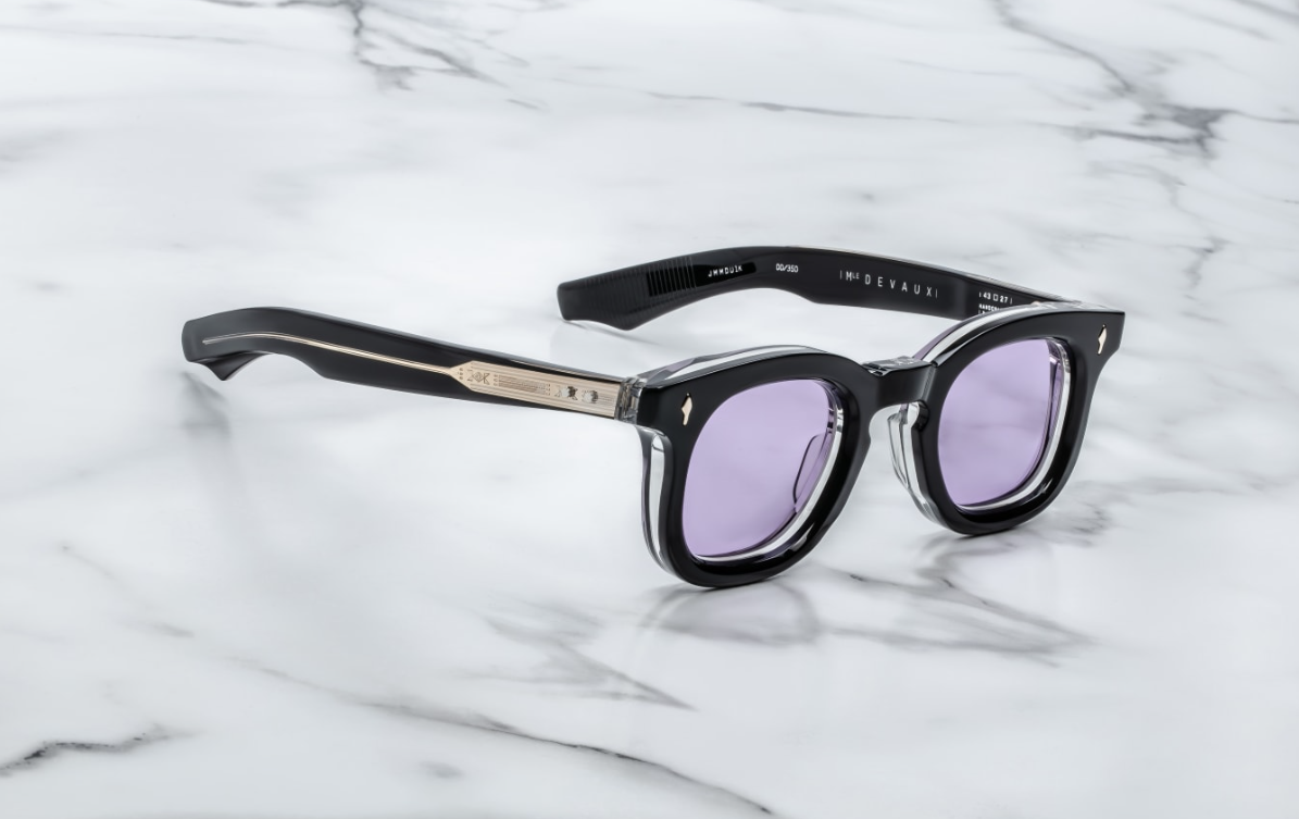 Sunglasses Model Devaux in color Wine with Denim Gradient CR39 Lenses from Jacques Marie Mage