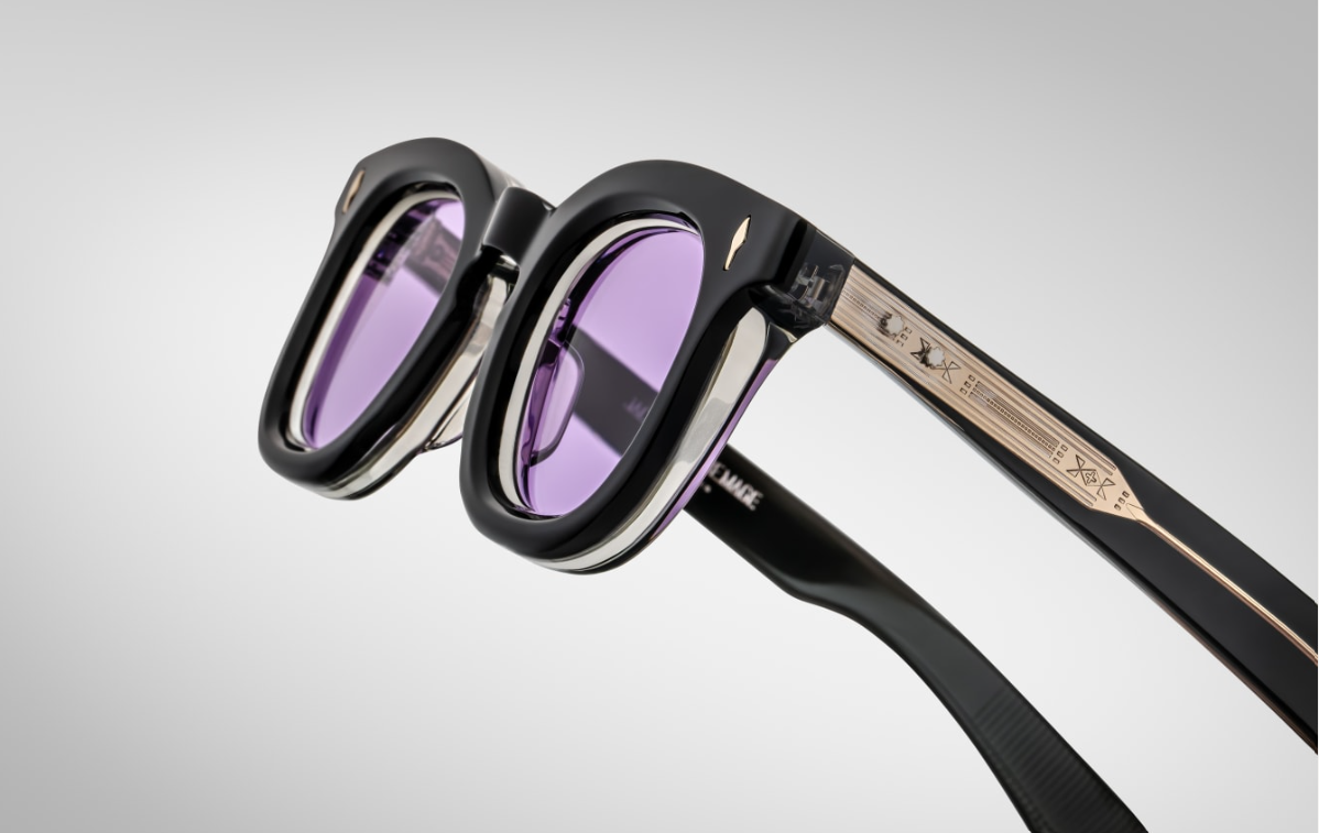 Sunglasses Model Devaux in color Wine with Denim Gradient CR39 Lenses from Jacques Marie Mage