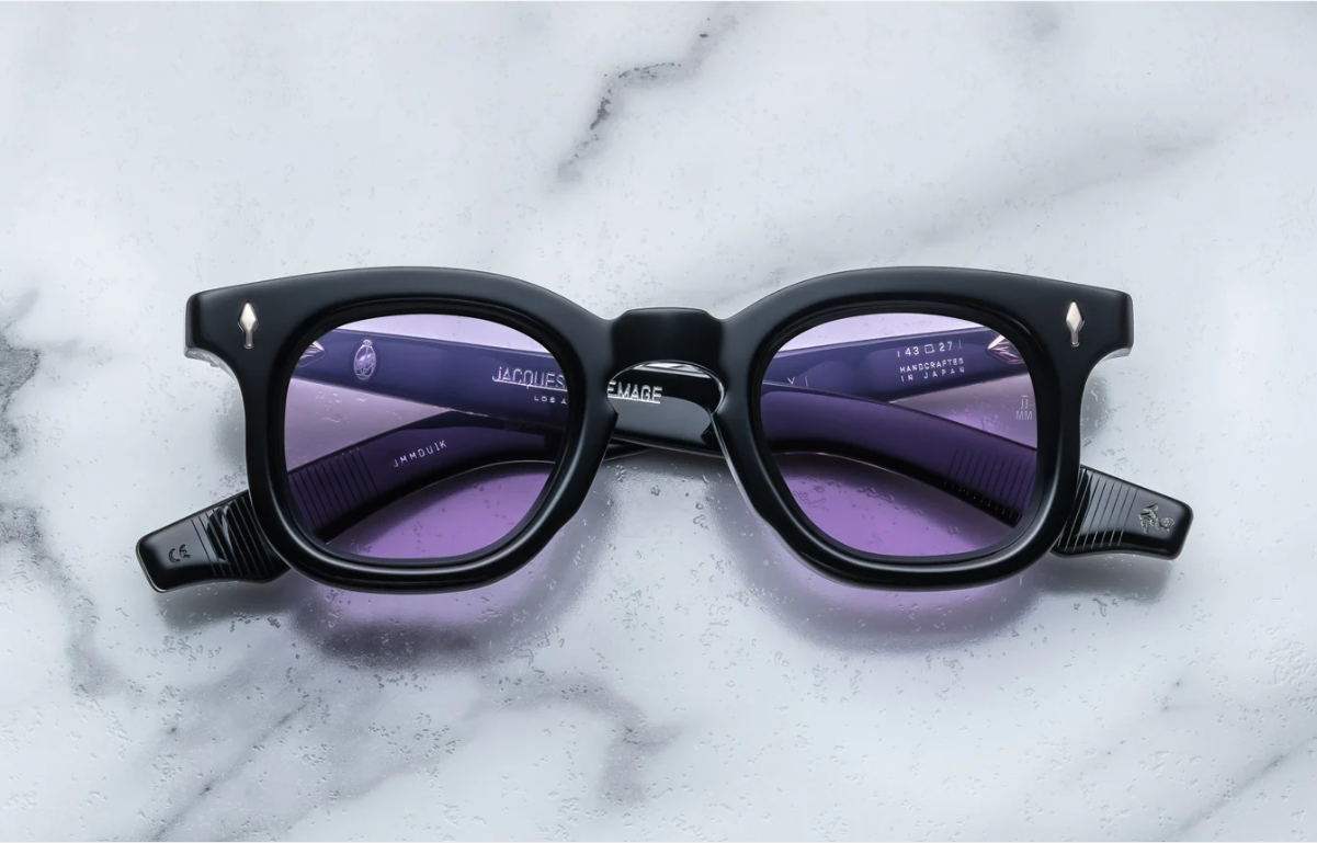 Sunglasses Model Devaux in color Wine with Denim Gradient CR39 Lenses from Jacques Marie Mage