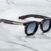 Sunglasses Model Devaux in color Wine with Denim Gradient CR39 Lenses from Jacques Marie Mage