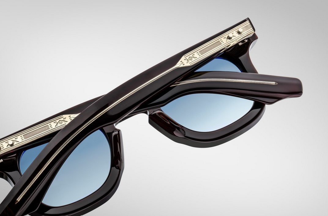 Sunglasses Model Devaux in color Wine with Denim Gradient CR39 Lenses from Jacques Marie Mage