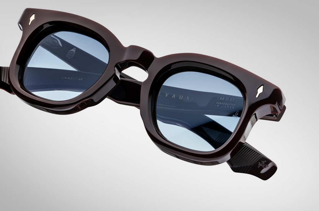 Sunglasses Model Devaux in color Wine with Denim Gradient CR39 Lenses from Jacques Marie Mage