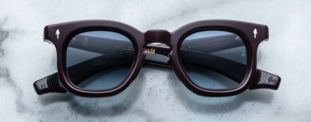 Sunglasses Model Devaux in color Wine with Denim Gradient CR39 Lenses from Jacques Marie Mage