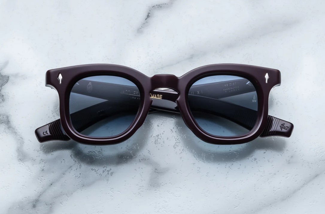 Sunglasses Model Devaux in color Wine with Denim Gradient CR39 Lenses from Jacques Marie Mage