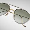 Sunglasses Model Flynn in Color Electrum with Light Blottle Green Lenses from Jacques Marie Mage