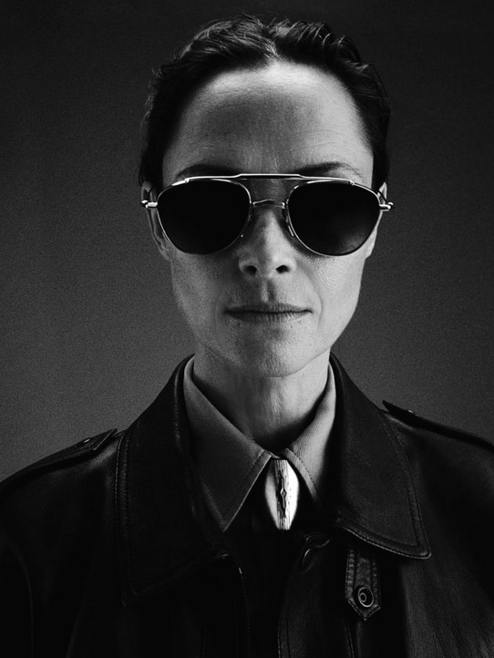 Sunglasses Model Flynn in Color Electrum with Light Blottle Green Lenses from Jacques Marie Mage