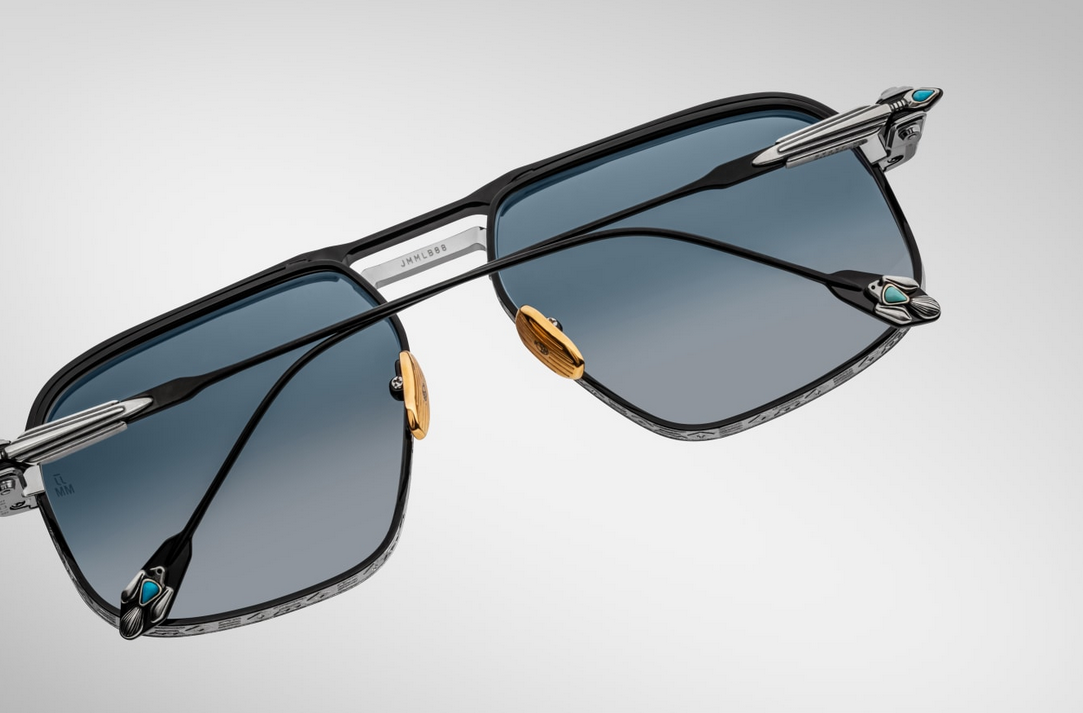 Sunglasses Model Labarge in Color Black with Savannah Gradient lenses from Jacques Marie Mage's collection