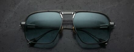 Sunglasses Model Labarge in Color Black with Savannah Gradient lenses from Jacques Marie Mage's collection