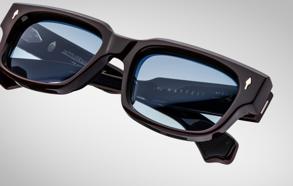 Sunglasses Model Mattei in color Wine with Denim Gradient CR39 Lenses from Jacques Marie Mage