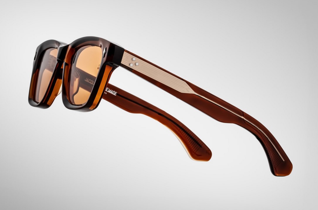Sunglasses Model Sonata in Color Hickory with Amber Lenses from Jacques Marie Mage