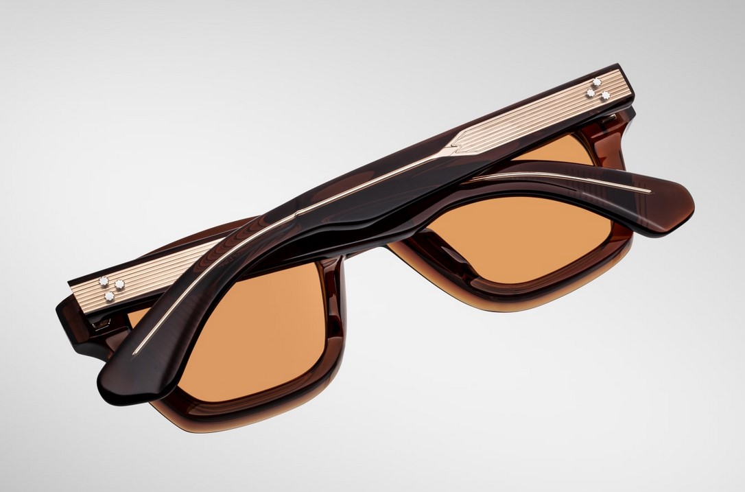 Sunglasses Model Sonata in Color Hickory with Amber Lenses from Jacques Marie Mage
