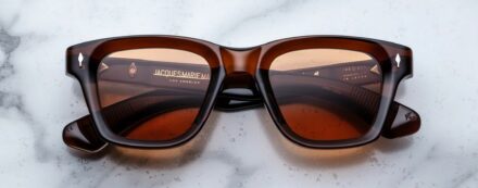 Sunglasses Model Sonata in Color Hickory with Amber Lenses from Jacques Marie Mage