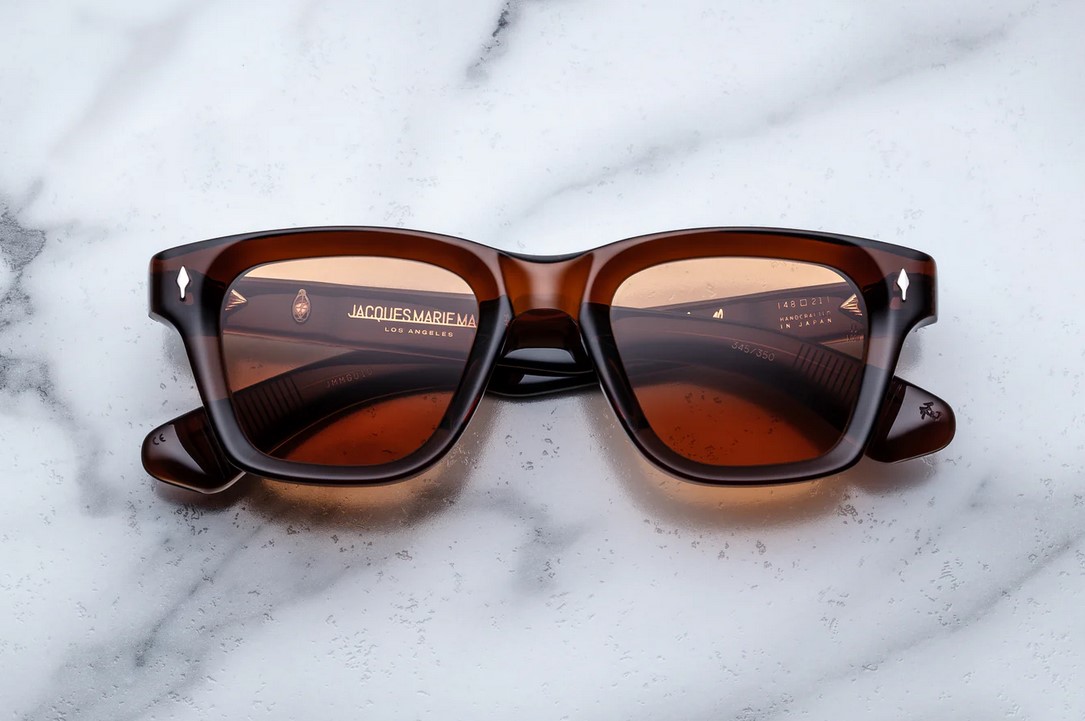 Sunglasses Model Sonata in Color Hickory with Amber Lenses from Jacques Marie Mage