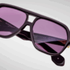 Sunglasses Model Wildhorse in Color Aubergine with Purple lenses from Jacques Marie Mage's collection