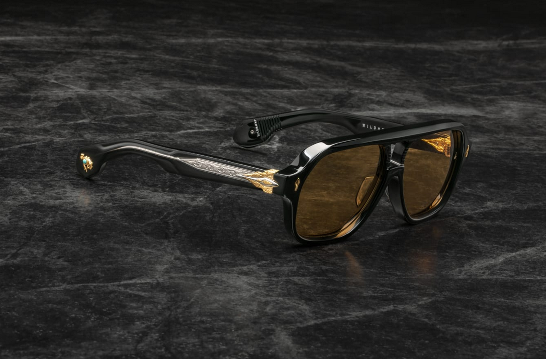 Sunglasses Model Wildhorse in Color Falcon with Dandelion Gradient lenses from Jacques Marie Mage's collection